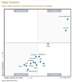 gartner2016年公有云報告 全球iaas市場增長31 ,阿里云進入前三